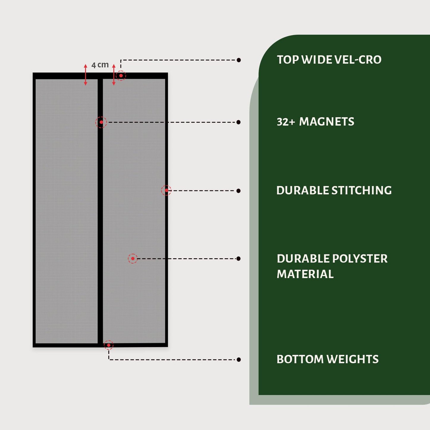 Anti mosquito/bugs Door Mesh