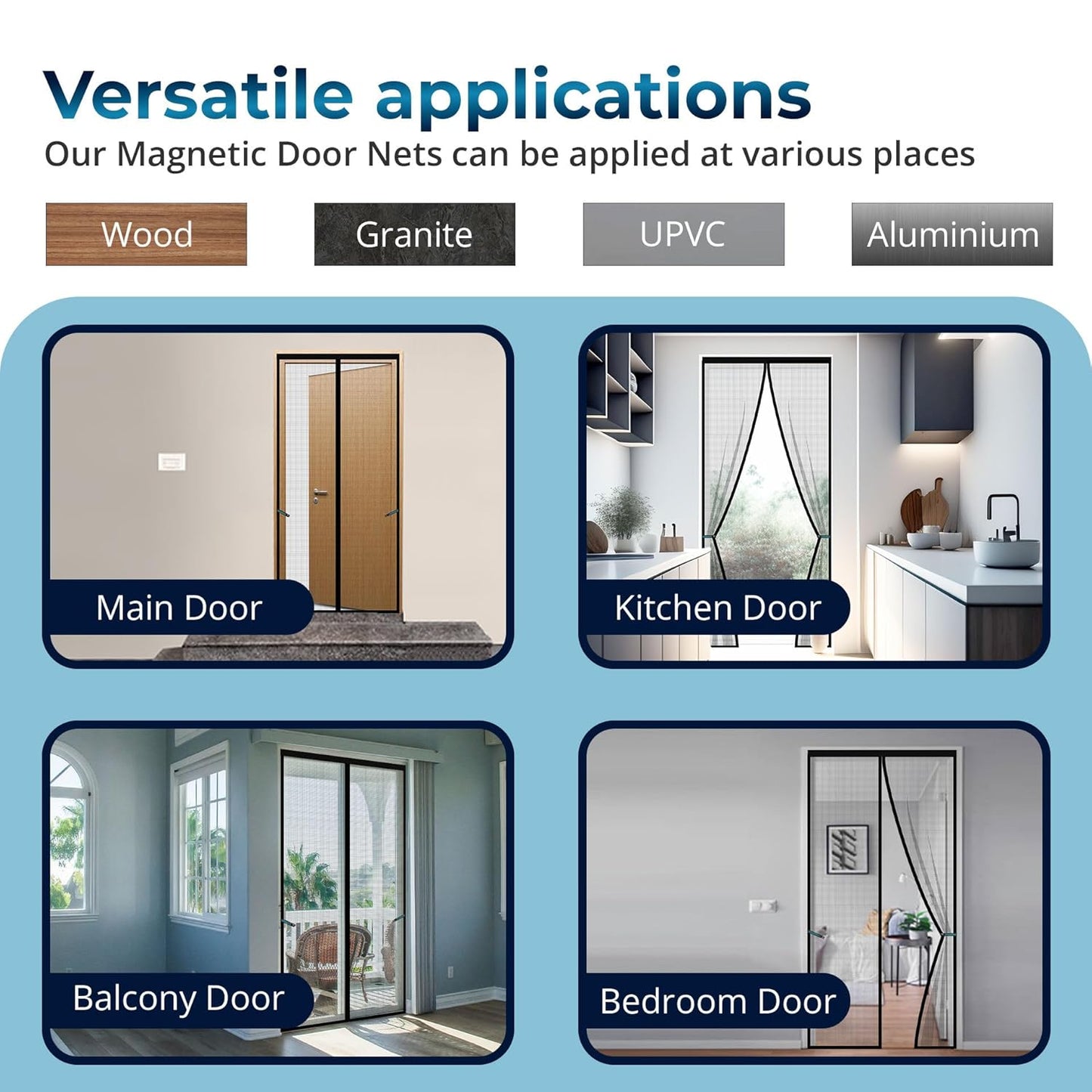 Anti mosquito/bugs Door Mesh